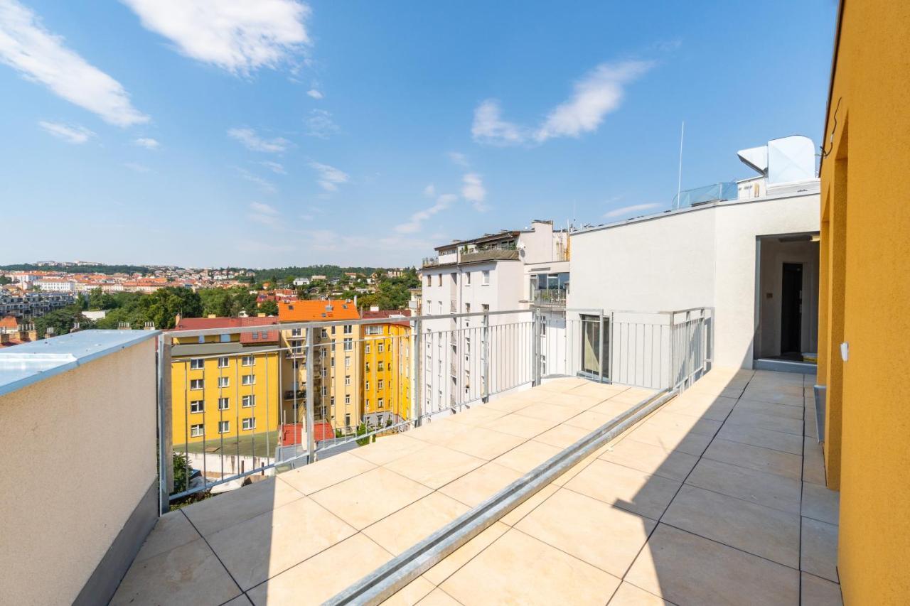 Penthouse # 81 With Panoramic City View In Elite Rezidence With Free Parking Prague Ngoại thất bức ảnh