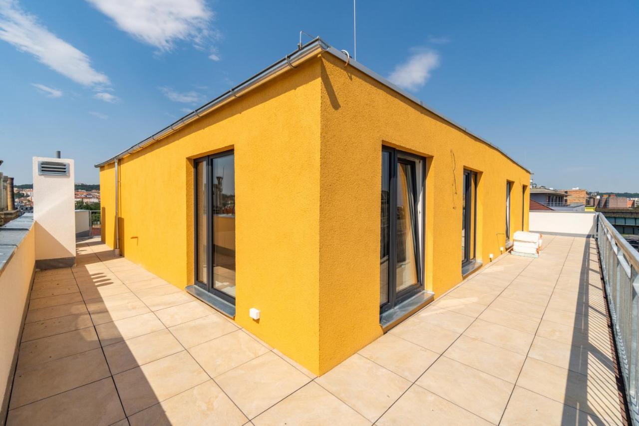 Penthouse # 81 With Panoramic City View In Elite Rezidence With Free Parking Prague Ngoại thất bức ảnh