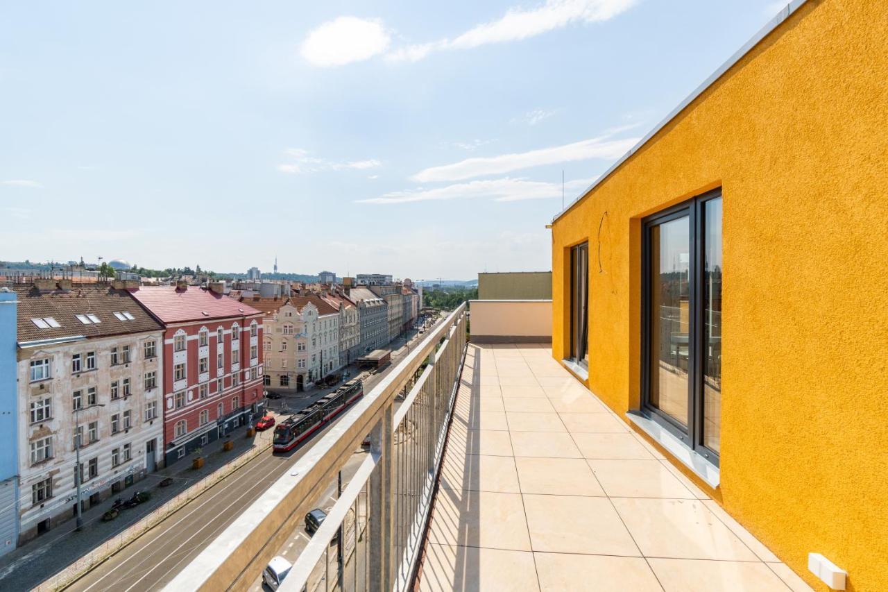 Penthouse # 81 With Panoramic City View In Elite Rezidence With Free Parking Prague Ngoại thất bức ảnh